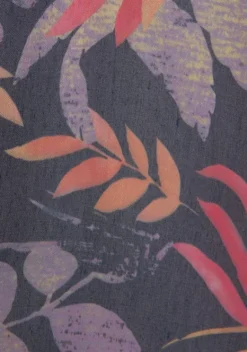 Kurze Kleider|Vivance Tunika Blau-Orange-Bedruckt