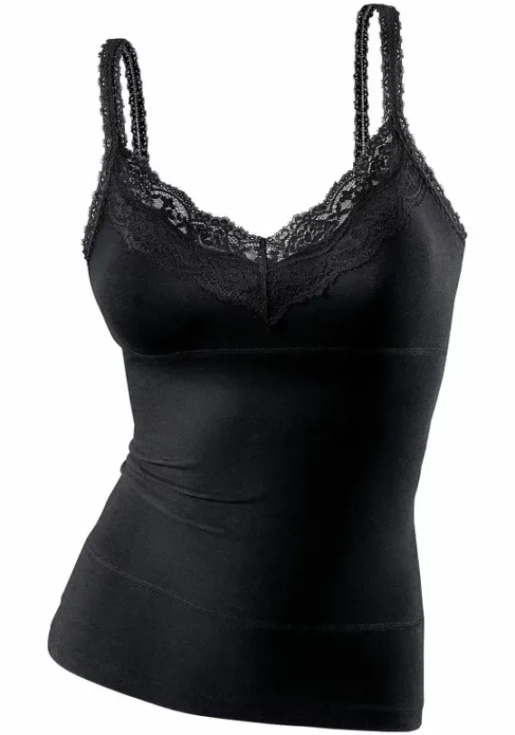 Nachhaltige Dessous & Wasche|LASCANA Unterhemd Schwarz