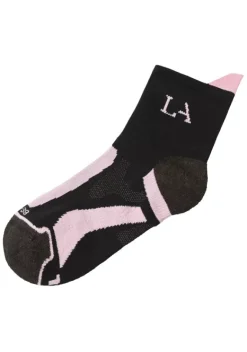 Socken|LASCANA ACTIVE Wandersocken 1X Schwarz-Lila, 1X Schwarz-Rosa, 1X Schwarz-Grun