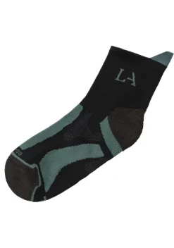 Socken|LASCANA ACTIVE Wandersocken 1X Schwarz-Lila, 1X Schwarz-Rosa, 1X Schwarz-Grun