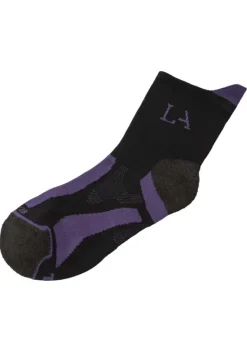 Socken|LASCANA ACTIVE Wandersocken 1X Schwarz-Lila, 1X Schwarz-Rosa, 1X Schwarz-Grun