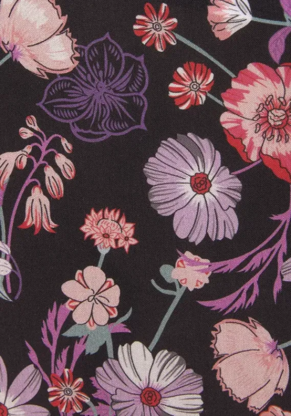 Rocke|LASCANA Wickelrock Schwarz-Bedruckt