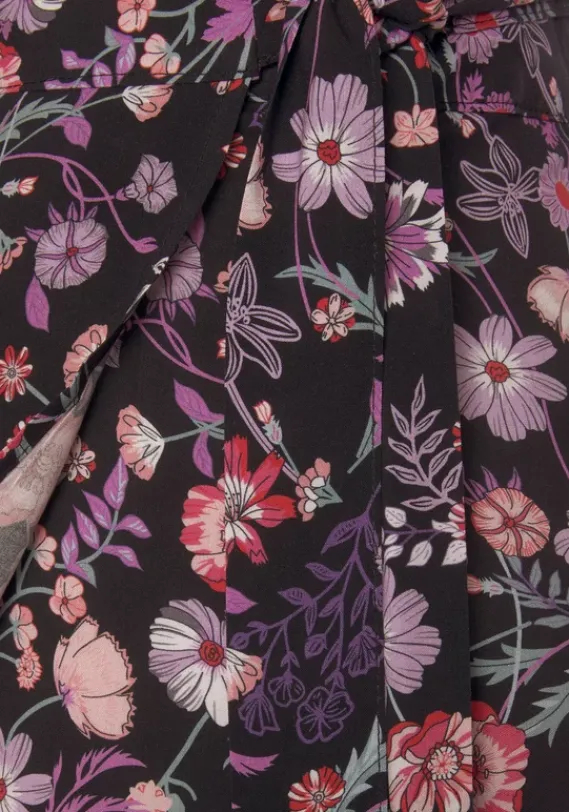 Rocke|LASCANA Wickelrock Schwarz-Bedruckt