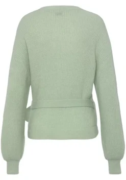 Jacken & Mantel|LASCANA Wickelstrickjacke Mint