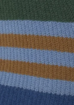 Jacken & Mantel|LASCANA Wickelstrickjacke Blau Gestreift