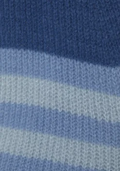 Jacken & Mantel|LASCANA Wickelstrickjacke Grau Gestreift